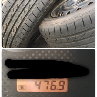 195/60R15 溝98%　タイヤ2本bridgestone