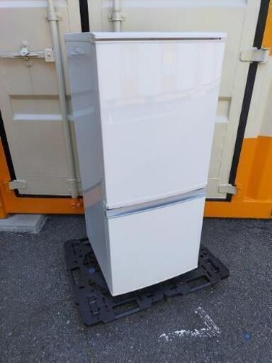 ■決定済■美品■シャープ 137L 2ドアノンフロン冷蔵庫 keyword キーワードホワイト SJ-14E4-KW