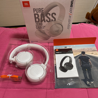 ヘッドホン JBL TUNE 500BT WHITE