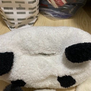 パンダ　かぶりもの　ティッシュカバー　被り物