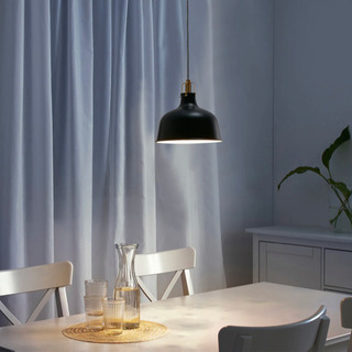 値下げしました。IKEA 天井照明 ペンダントランプ リモコン付き　23cmの画像