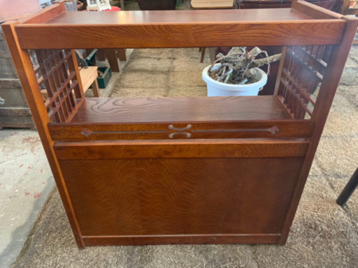 karimoku カリモク家具 欅 茶棚 茶箪笥 飾り棚 和風チェスト 和家具
