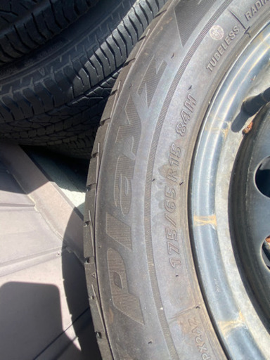 175/65R15 鉄ホイール付き　アクアにて使用してました！