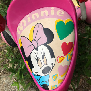 【お取引先決定】ディズニー　ミニーちゃん三輪車　女の子　ピンク　...