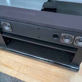 ホームシアター　サラウンド機能付きテレビ台の画像