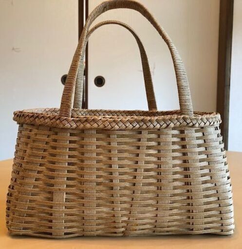 E97【B型就労さんらいく】クラフトバッグ/買い物かご　エコバッグ