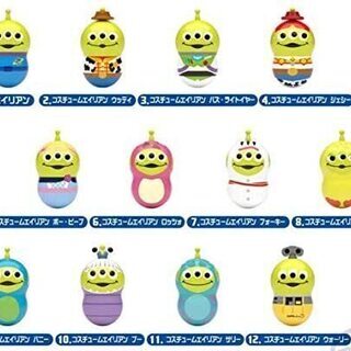 ★120個！★クーナッツ コスチュームエイリアン リトルグリーンメン 20個×6BOX 1カートン 食玩 ピクサー PIXARの画像