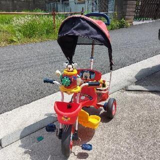 ミッキーマウス ポップンカーゴ三輪車 中古 