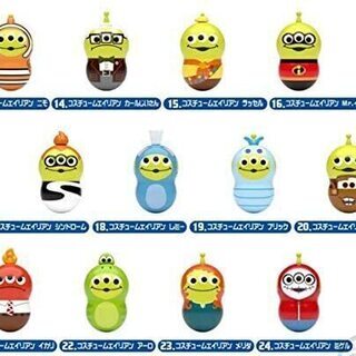 ★コンプリート★クーナッツ コスチュームエイリアン リトルグリーンメン 24種類 食玩 ピクサー PIXARの画像