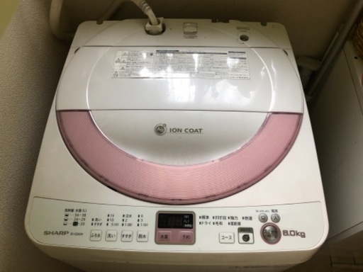 シャープ　6kg 全自動洗濯機　値下げ