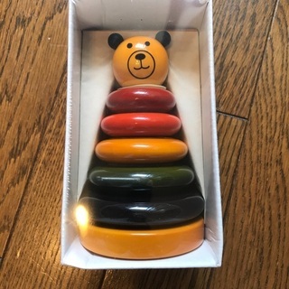 自然塗料の木製おもちゃ　数え積み木
