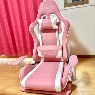 GT RACING ゲーミングチェア　ピンクの画像