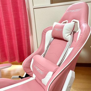 GT RACING ゲーミングチェア　ピンクの画像