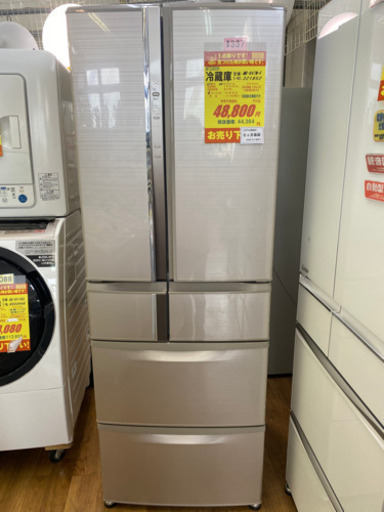 I337 MITSUBISHI 6ドア冷蔵庫　2013年式