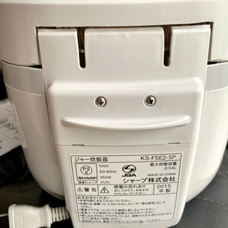 シャープ炊飯器ジャー　3合　美品の画像