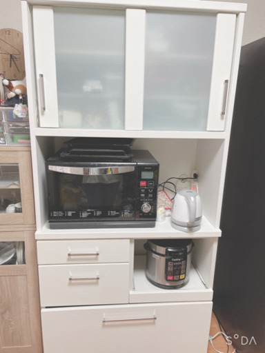 食器棚　レンジ台付き