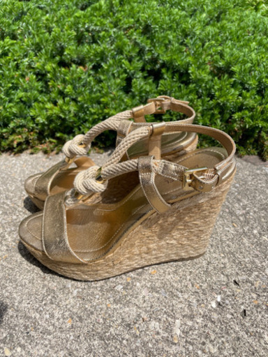 【美品】MICHAEL KORS ウェッジソールサンダル