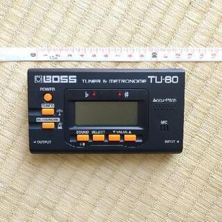 チューナー　メトロノーム　BOSS TU-80