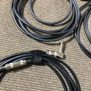 ギター 楽器  アコギ エレキ キーボード シールド 4本コード ケーブル 接続用 フォンの画像