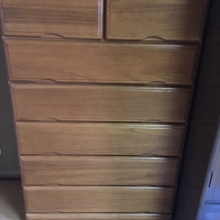 5段引き出し+小引き出し2つ 木製　1階に下ろしました！