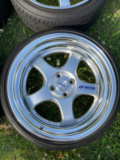 Work Meister S1R 17インチ 8J +25 4H PCD100 タイヤ付き 4本
