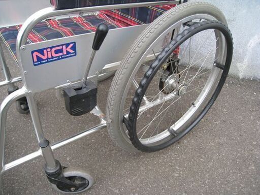 ☆ 車椅子 車いす 自走式 車イス 自走介助兼用 アルミフレーム NICK 折畳み式 ハンドブレーキ付き 背面ポケット 札幌 北20条