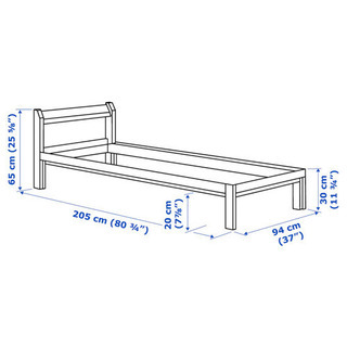 ベッド　マットレス付き　　(IKEA)の画像