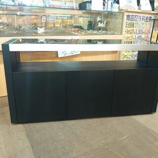 【愛品倶楽部柏店】アルモニア　AICAシリーズ　サイドボードキャビネット　ブラック【店舗同時販売中】の画像