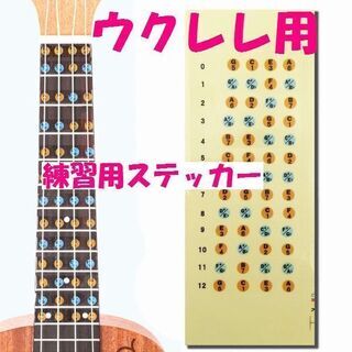 全国送無★ウクレレ用 フレット シール ステッカー 練習用 指板 