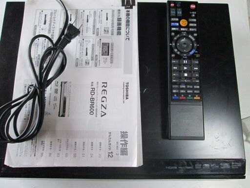 【動作確認済】『純正リモコン付属』動作品　東芝REGZA RD-BR600　500GB 1チューナーブルーレイレコーダー  2011年製造
