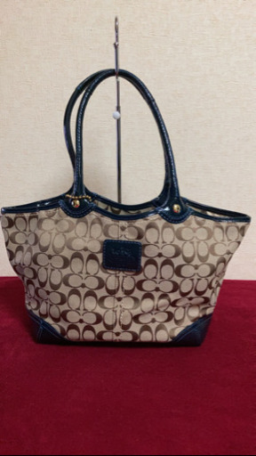 5MKO339 COACH ハンドバッグ 大容量 大きめ 茶色