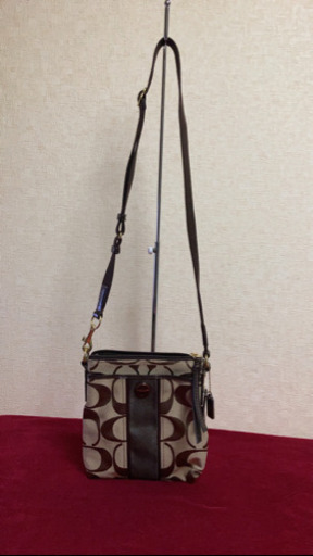 5MKO341  COACH ショルダーバッグ コンパクト 焦げ茶 小さめ