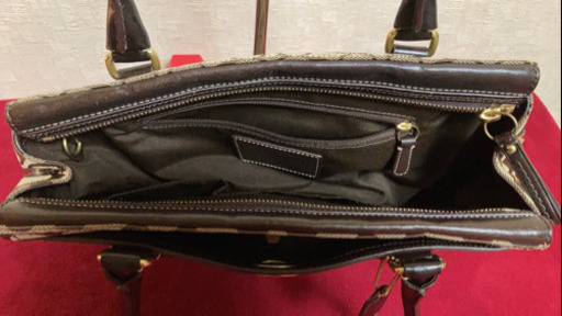 5344  COACH ハンドバッグ 茶色 オシャレ