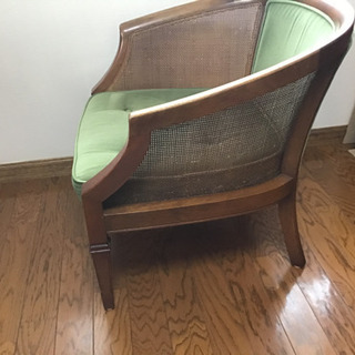 譲ります　籐の椅子　一脚の画像