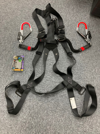 墜落制止用器具の規格適合品　タジマ　フルハーネス　2丁掛け蛇腹フック　Lサイズ