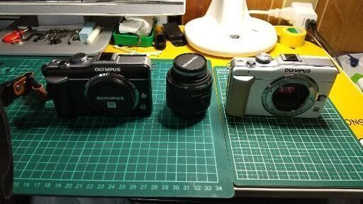 ジャンク OLYMPUSP PL-1 レンズ、２台セット。