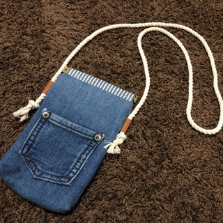ハンドメイド☆バネぐちスマホポーチ