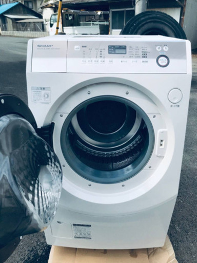 ✨乾燥機能付き✨‼️ドラム式入荷‼️9.0kg‼️888番 SHARP✨ドラム式洗濯乾燥機✨ES-V600-NL‼️