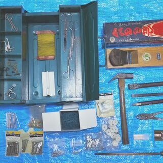 無料【条件付き】 工具箱、工具、クギ等の金具など