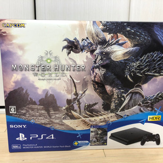 <受付停止中>PlayStation 4 MONSTER HUNTER: WORLD Starter Pack Black 中古 ソフト付き 受付停止中>PlayStation 4 MONSTER HUNTER: WORLD Starter Pack Black