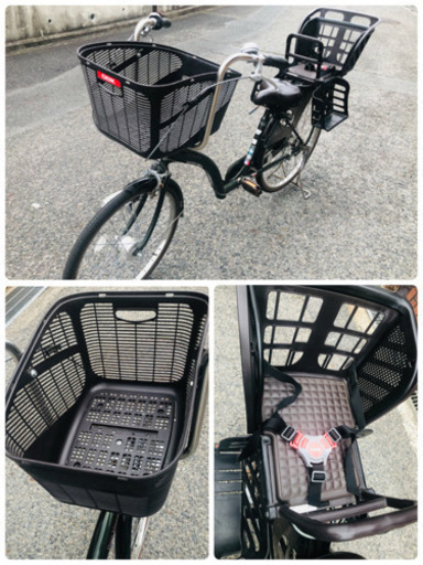 子供乗せ自転車 petit maman プチママンDX　3人乗り　幼児2人同乗