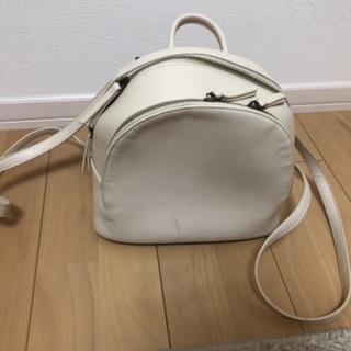 【譲ります】リュック　カバン　ホワイト