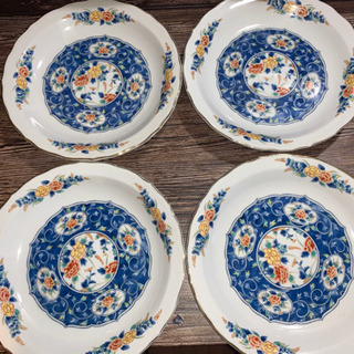 1970 アンティークお皿　中　４枚　約19㎝の画像