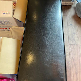 unico ワイス　ベンチソファ　ブラックの画像