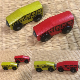 ★ トラックのおもちゃ+木の車のおもちゃ★の画像