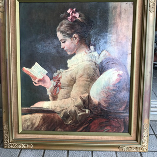 フラゴナールの読者する少女です。印刷です。
