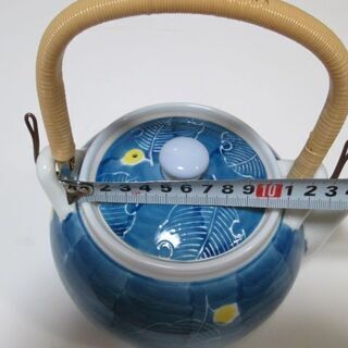 【八合土瓶（木の葉）中古　有田焼・鍋島焼　志田陶磁器製