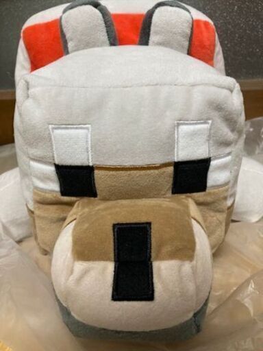 マインクラフト　デフォルメ　BIG　ぬいぐるみ　オオカミ