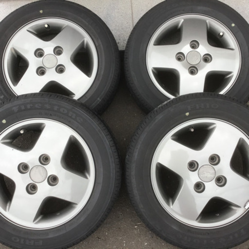 スズキ純正アルミ　4J×13ET45  夏タイヤ155／65R 13 八分山