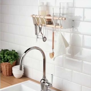 【新品】IKEA NEREBY 壁掛けラック の画像